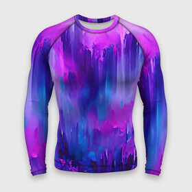 Мужской рашгард 3D с принтом Purple splashes в Курске,  |  | abstraction | blue | bright | brush | multicoloured | paint | pink | purple | splashes | абстракция | арт | брызги | кисть | краска | рисунок | розовый | синий | темный | фиолетовый | яркий