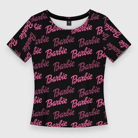 Женская футболка 3D Slim с принтом Barbie  Барби в Курске,  |  | barbara | barbie | teenage fashion model | барби | брбара миллисент рбертс | детская игрушка | кен и барби | кукла