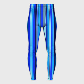 Мужские тайтсы 3D с принтом Сине голубые полосы в Курске,  |  | blue | dark blue | pattern | striped | stripes | полосатый | полосы | узор