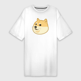 Платье-футболка хлопок с принтом Пёс Доге крупным планом в Курске,  |  | abstraction | art | artwork | colorful | colors | dog | doge | graphics | meme | memes | patterns | surrealism | sweethuman | sweethumen | абстракция | арт | графика | дог | доге | искусство | мем | мемы | пёс | песик | разноцветный | собака | сюрреализм 