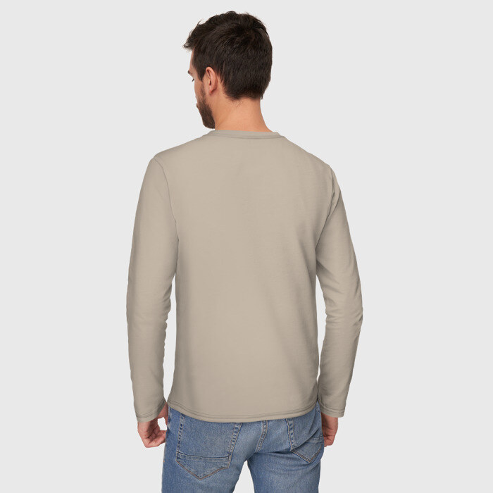 Мужской лонгслив хлопок Зарплата разная фото