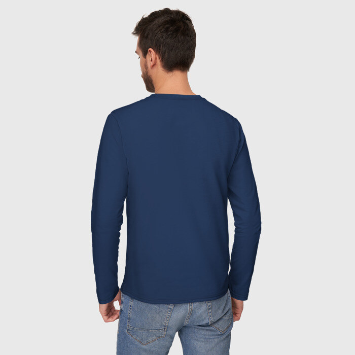 Мужской лонгслив хлопок Зарплата разная фото