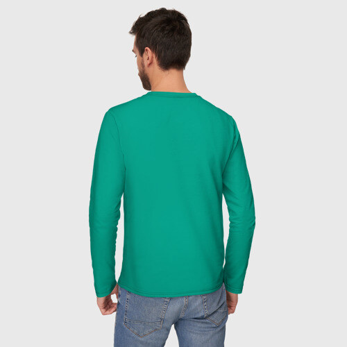 Мужской лонгслив хлопок Зарплата разная фото