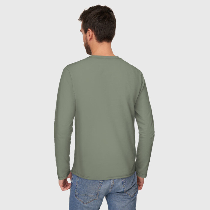 Мужской лонгслив хлопок Зарплата разная фото