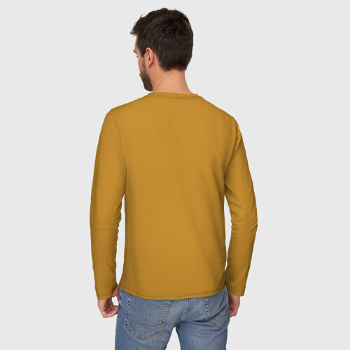 Мужской лонгслив хлопок Зарплата разная фото