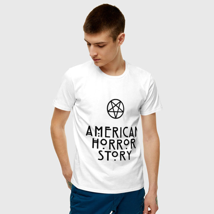 Мужская футболка хлопок American horror story фото