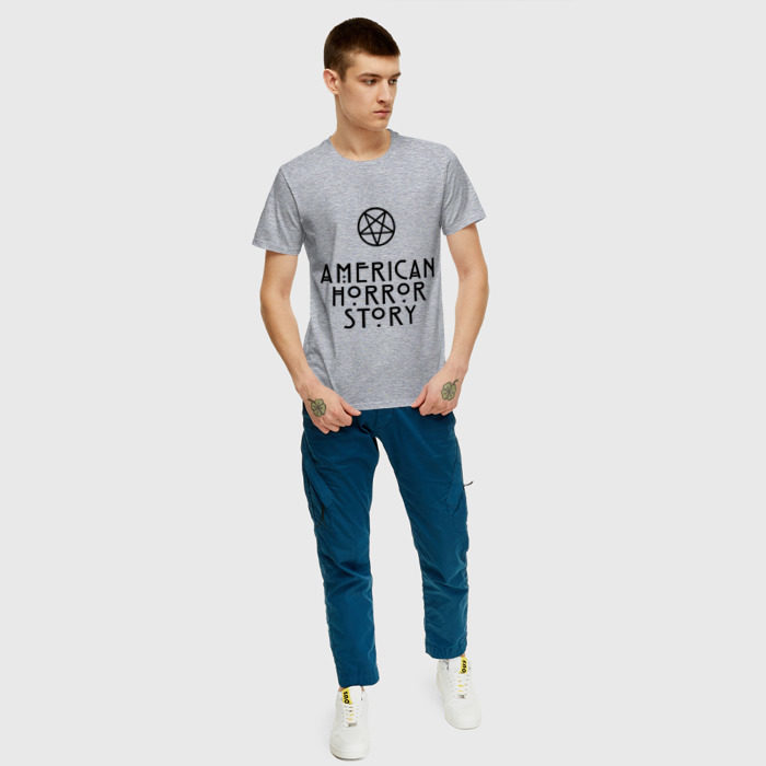 Мужская футболка хлопок American horror story фото