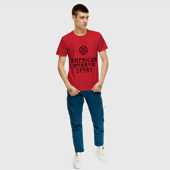 Мужская футболка хлопок American horror story фото
