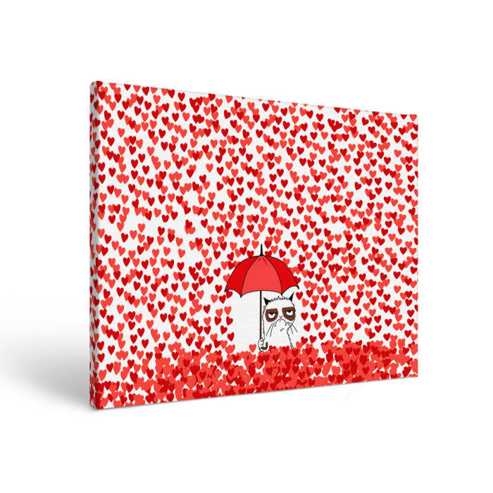 Холст прямоугольный Сердцепад фото