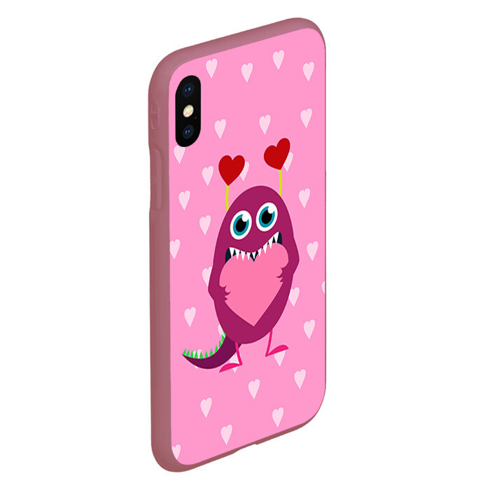 Чехол для iPhone XS Max матовый Чудик с сердцем фото