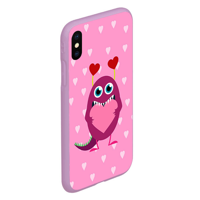 Чехол для iPhone XS Max матовый Чудик с сердцем фото