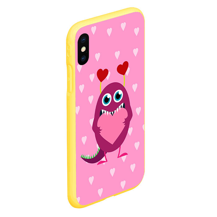 Чехол для iPhone XS Max матовый Чудик с сердцем фото