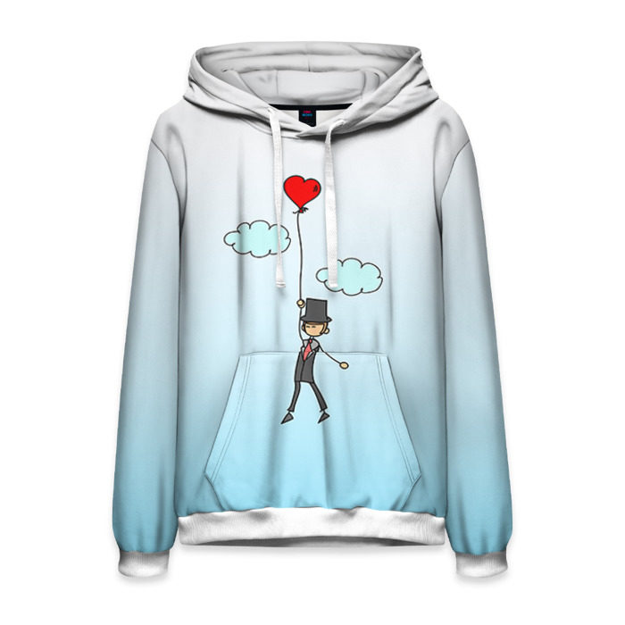 Мужская толстовка 3D Жених на шарике фото