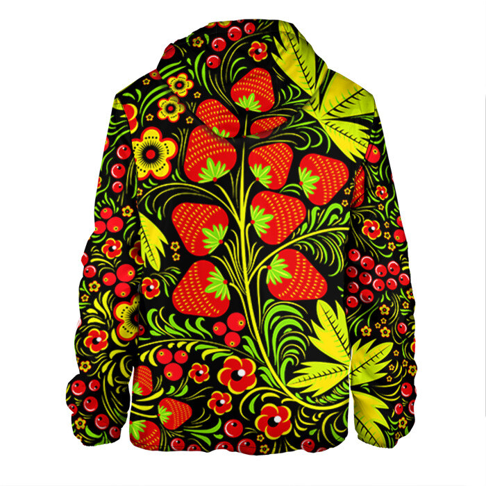 Мужская куртка 3D Роспись Хохлома 1 фото