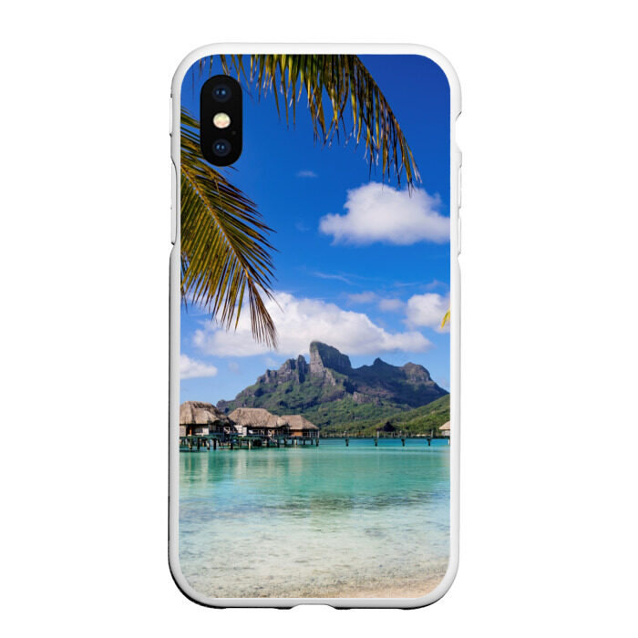 Чехол для iPhone XS Max матовый Бора-Бора фото