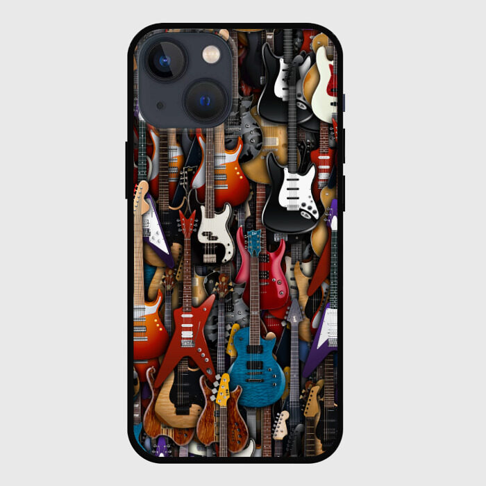Чехол для iPhone 13 mini Электрогитары фото