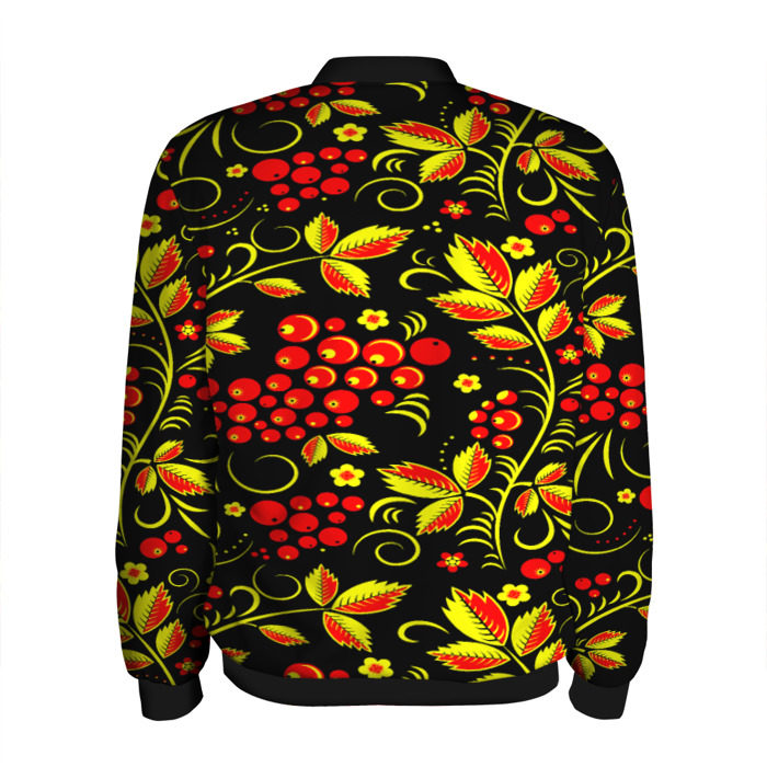 Мужской бомбер 3D Хохлома фото