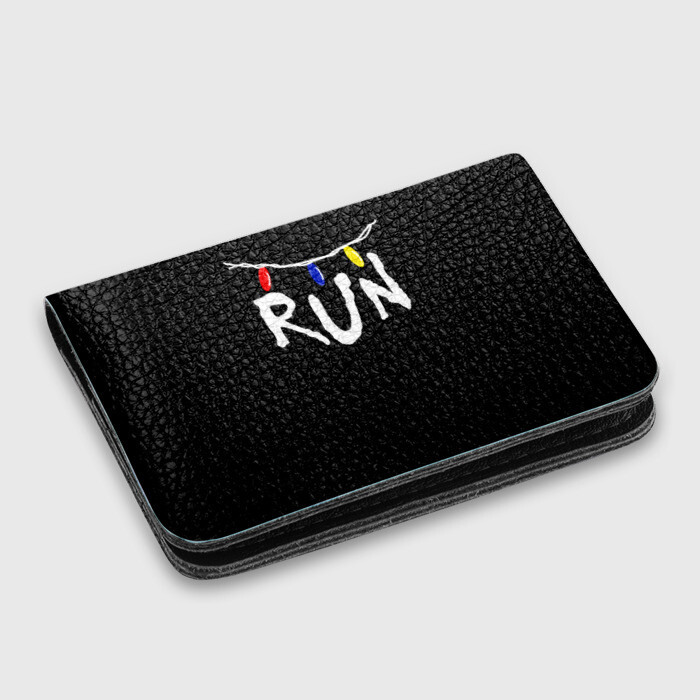 Картхолдер с принтом STRANGER THINGS RUN | ОЧЕНЬ СТРАННЫЕ ДЕЛА БЕГИ фото