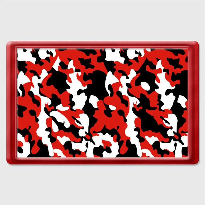 Магнит 45*70 Новогодний Камуфляж фото