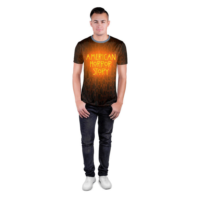 Мужская футболка 3D спортивная AHS фото