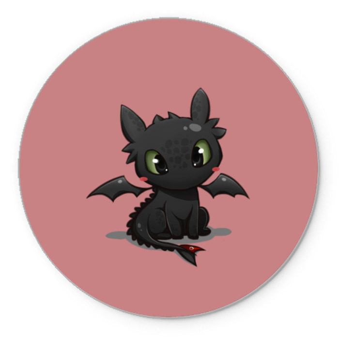 Коврик круглый ночная фурия фото