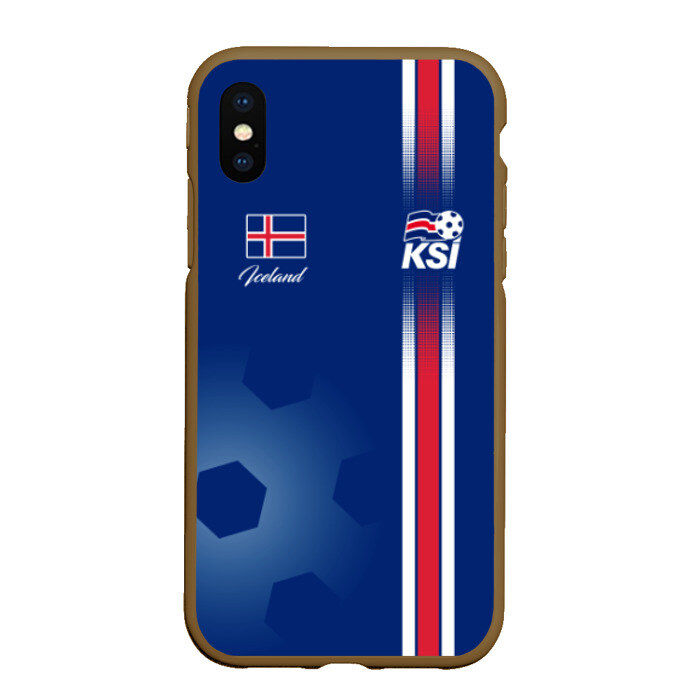 Чехол для iPhone XS Max матовый Сборная Исландии фото