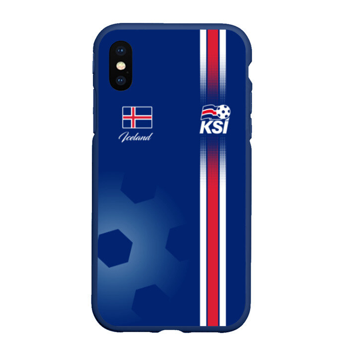 Чехол для iPhone XS Max матовый Сборная Исландии фото