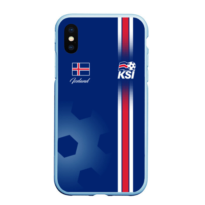 Чехол для iPhone XS Max матовый Сборная Исландии фото