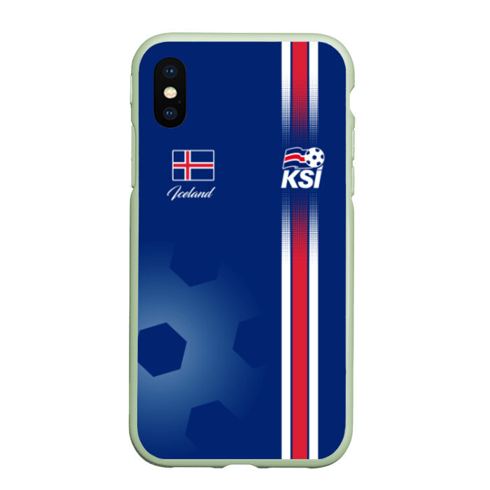 Чехол для iPhone XS Max матовый Сборная Исландии фото
