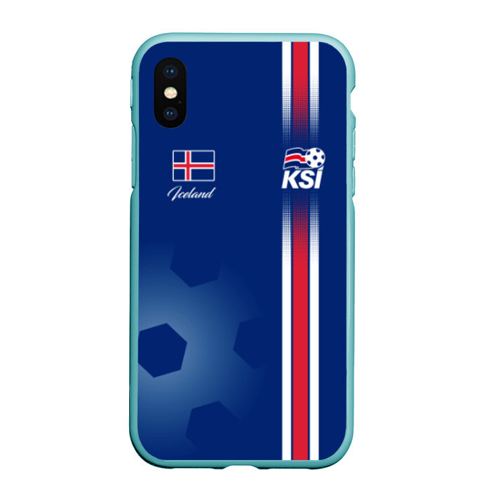 Чехол для iPhone XS Max матовый Сборная Исландии фото