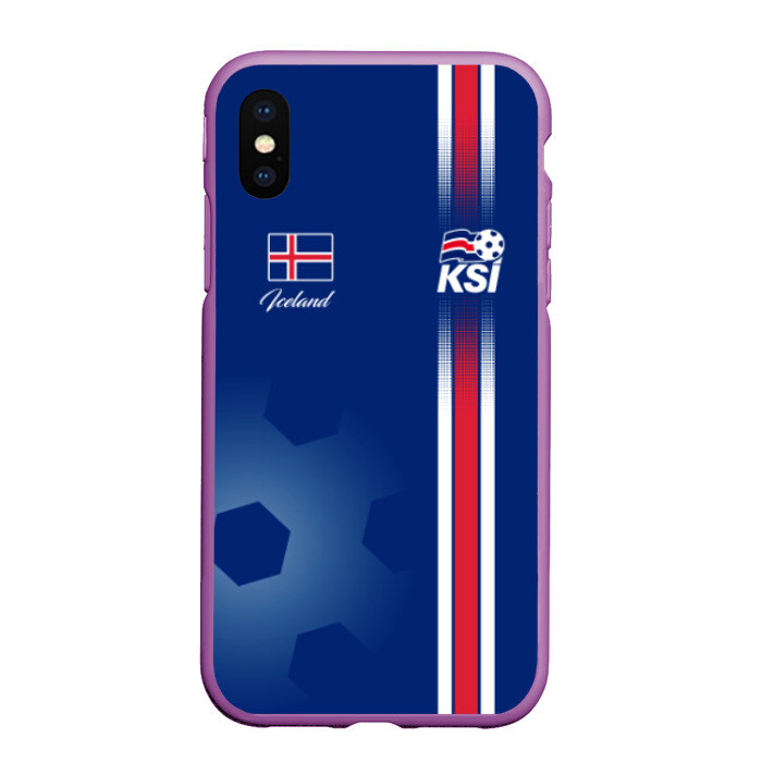 Чехол для iPhone XS Max матовый Сборная Исландии фото