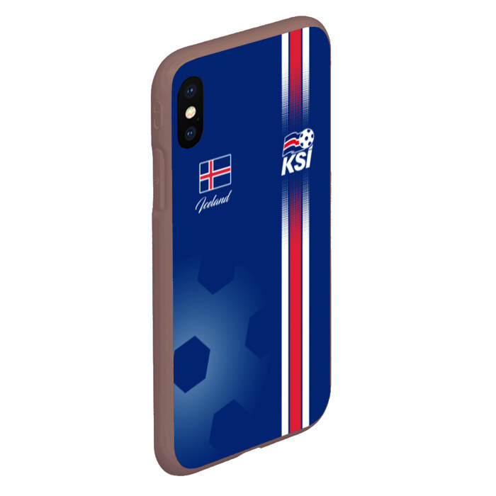 Чехол для iPhone XS Max матовый Сборная Исландии фото
