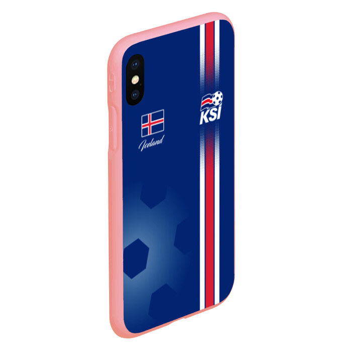 Чехол для iPhone XS Max матовый Сборная Исландии фото