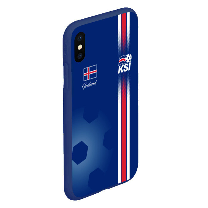 Чехол для iPhone XS Max матовый Сборная Исландии фото