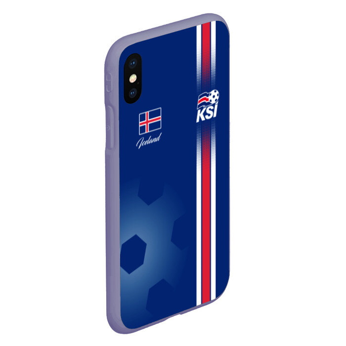 Чехол для iPhone XS Max матовый Сборная Исландии фото