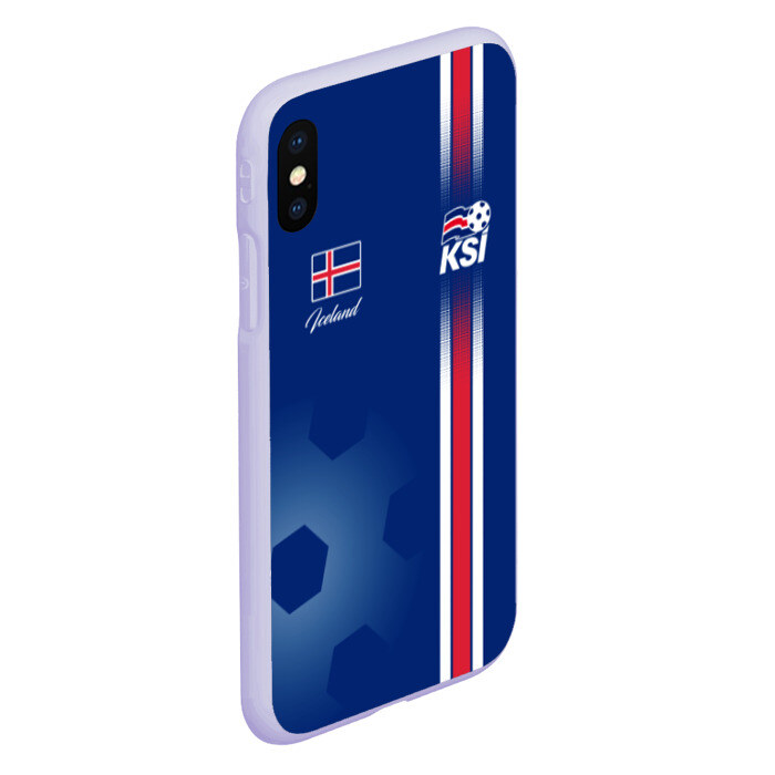 Чехол для iPhone XS Max матовый Сборная Исландии фото