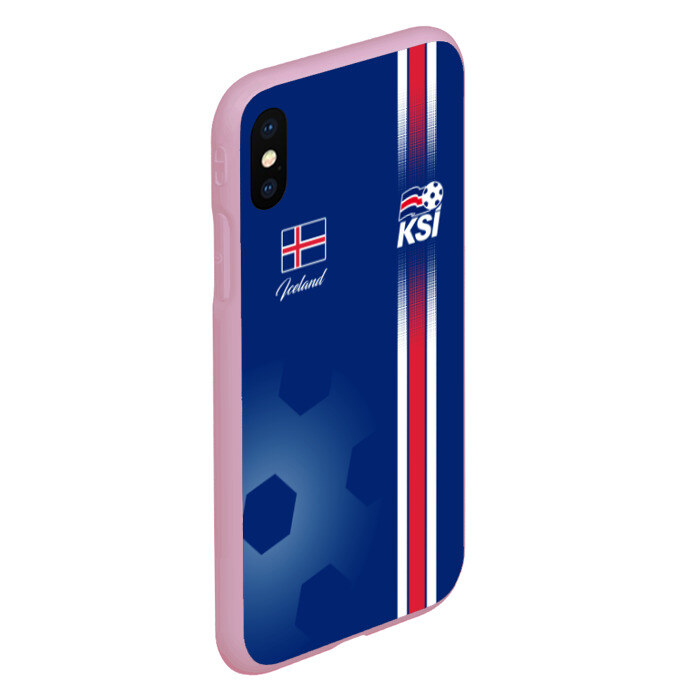 Чехол для iPhone XS Max матовый Сборная Исландии фото