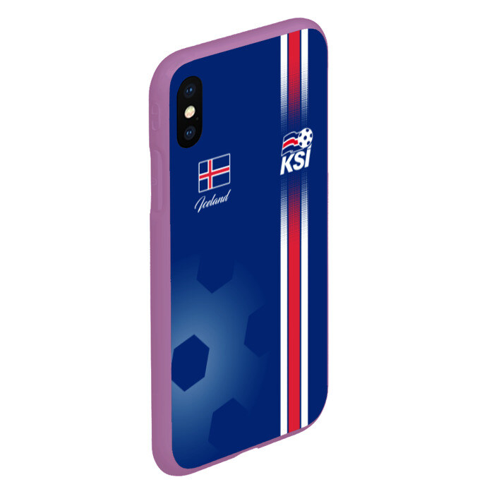 Чехол для iPhone XS Max матовый Сборная Исландии фото