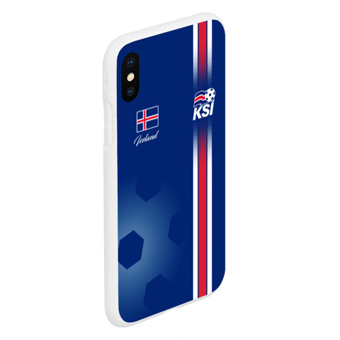 Чехол для iPhone XS Max матовый Сборная Исландии фото
