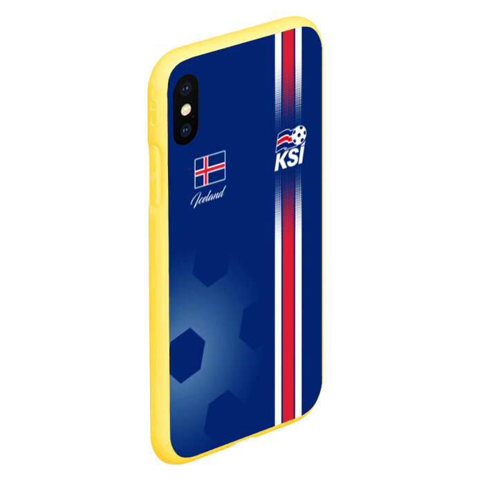 Чехол для iPhone XS Max матовый Сборная Исландии фото