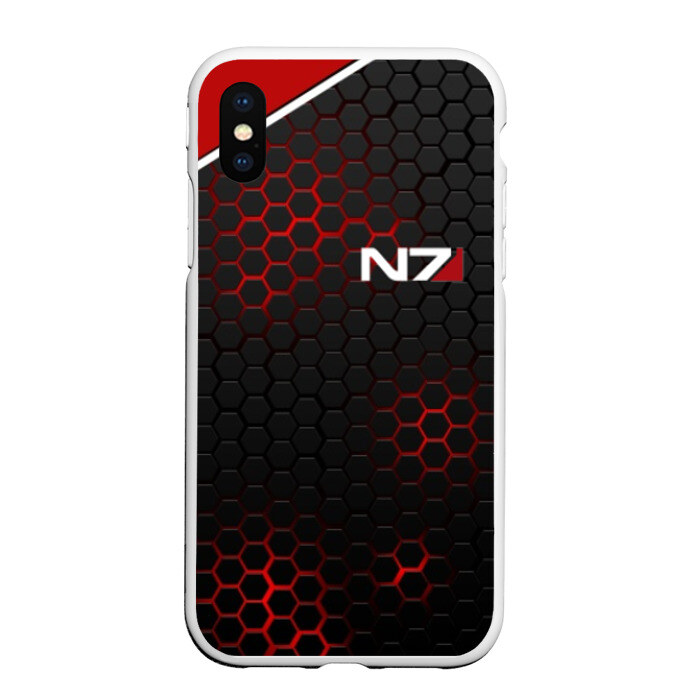 Чехол для iPhone XS Max матовый MASS EFFECT N7 фото