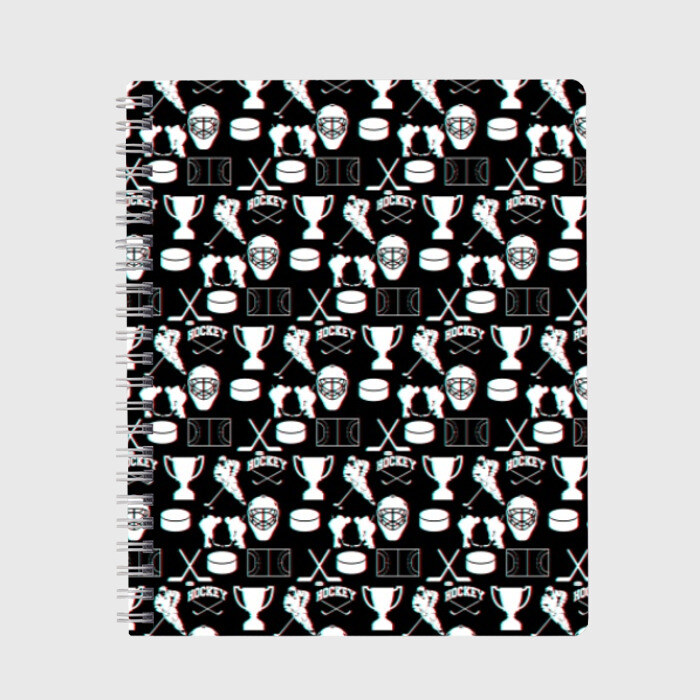 Тетрадь ХОККЕЙ GLITCH фото