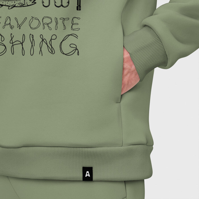 Мужской костюм хлопок OVERSIZE Моя любимая рыбалка фото