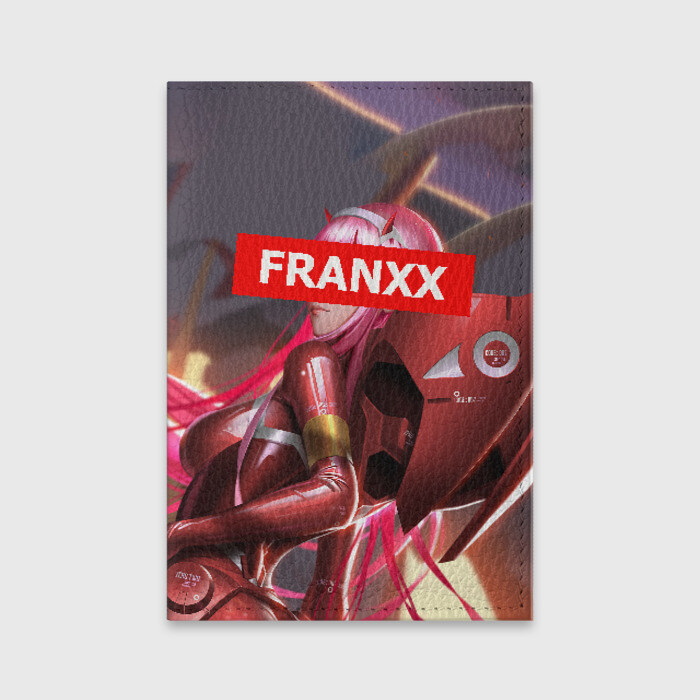 Обложка для паспорта матовая кожа Darling In The Franxx фото