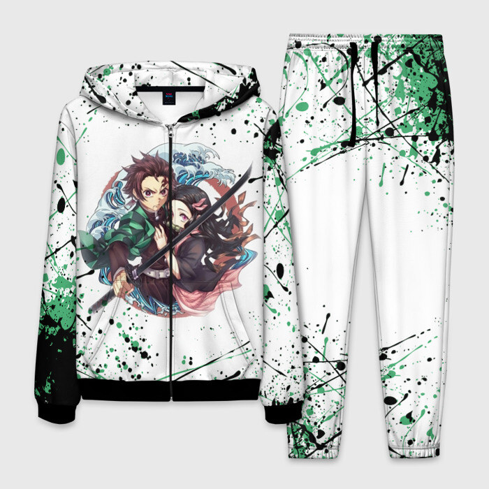 Мужской костюм 3D KIMETSU NO YAIBA фото