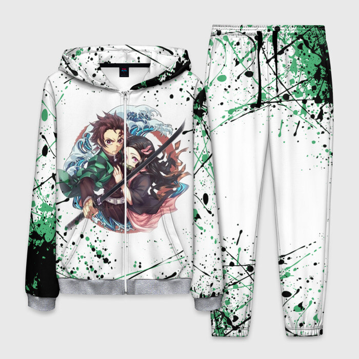 Мужской костюм 3D KIMETSU NO YAIBA фото