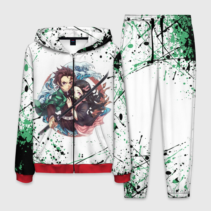 Мужской костюм 3D KIMETSU NO YAIBA фото