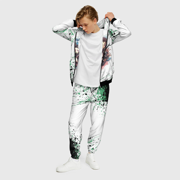 Мужской костюм 3D KIMETSU NO YAIBA фото