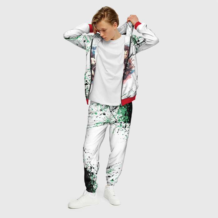 Мужской костюм 3D KIMETSU NO YAIBA фото