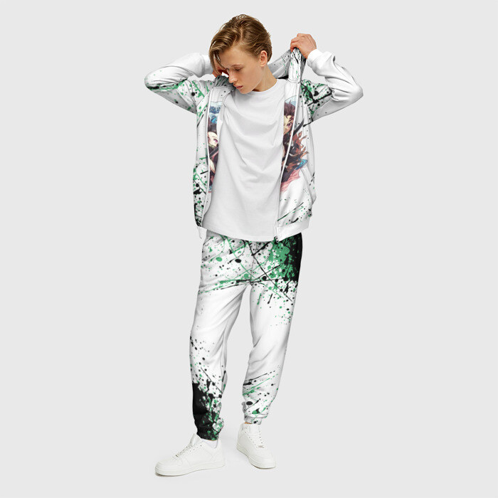 Мужской костюм 3D KIMETSU NO YAIBA фото